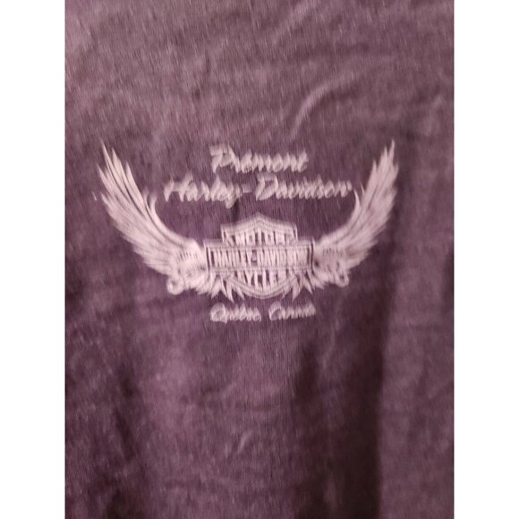 Harley Davidson Women Long Sleeves T-Shirt Purple Size Large Quebec Local Dealer - Picture 6 of 10